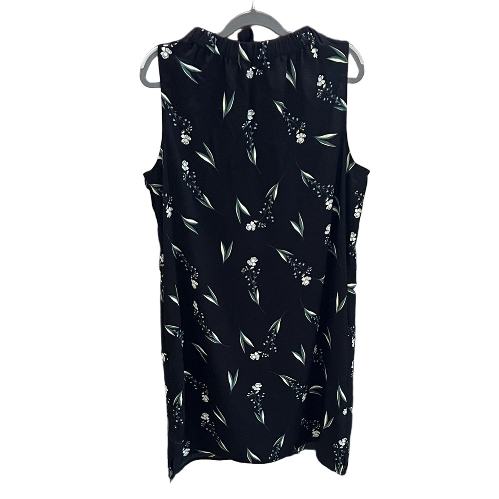Apt 9 Black Floral sleeveless Keyhole Back Dress